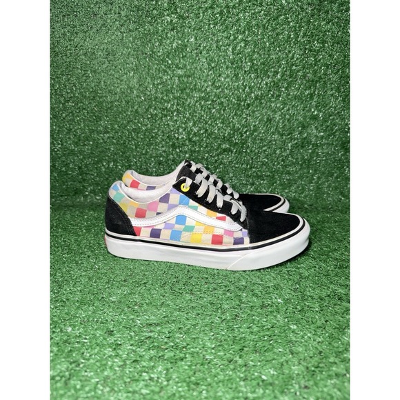 Vans Shoes - VANS Womens Size 7 Old Skool Checkerboard Multicolor Low Top Shoes Sneakers